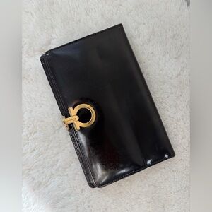Salvatore Ferragamo passport brown holder wallet